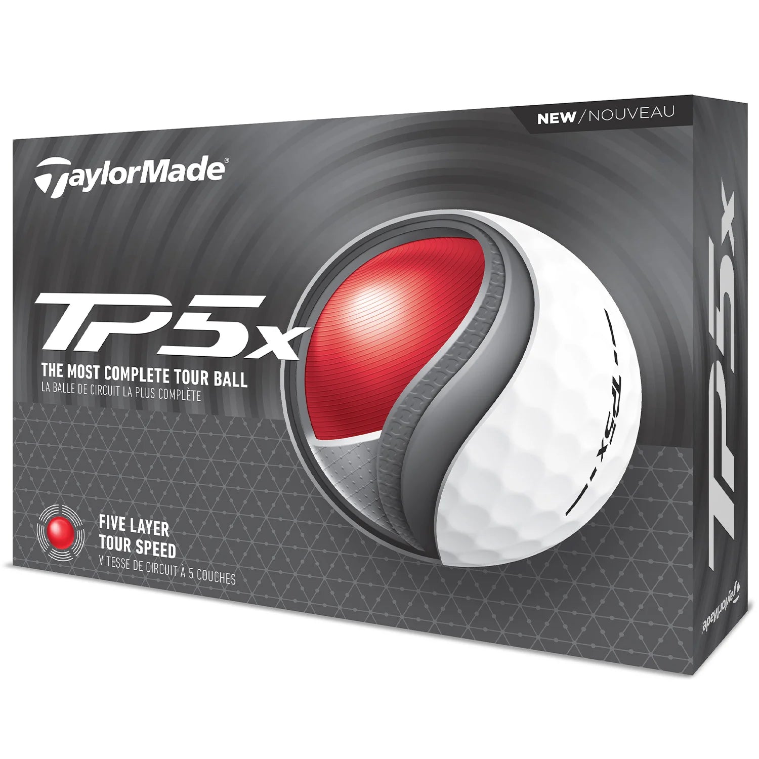 TAYLORMADE 2024 TP5X GOLF BALLS DOZEN PACK