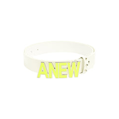 ANEW S22 TEXT LOGO BELT AGBUUBT01 OSFA LIME-LIME