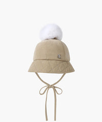 FAIRLIAR FOX CORDUROY OVER HAT BEIGE ONE SIZE