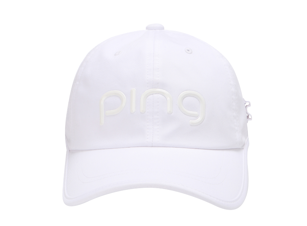 PING KOREA 23SS WOMEN RIBBON CAP WHITE