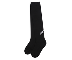 PING KOREA 23SS WOMEN LOGO LINE KNEE-SOCK BLACK