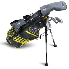 US KIDS UL42 4-CLUB STAND SET GREY/YELLOW BAG