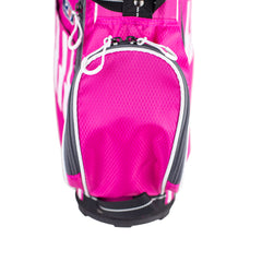 US KIDS 2021 UL42 4-CLUB STAND SET PINK/WHITE BAG