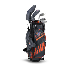 US KIDS UL51 5-CLUB STAND SET GREY/ORANGE BAG