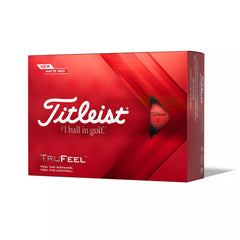 TITLEIST 2022 TRUFEEL DOZEN MATTE RED