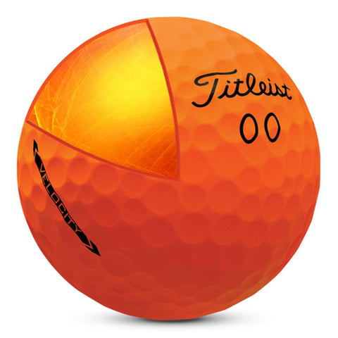 TITLEIST 2022 VELOCITY DOZEN MATTE ORANGE DOUBLE DIGITS - Par-Tee Golf