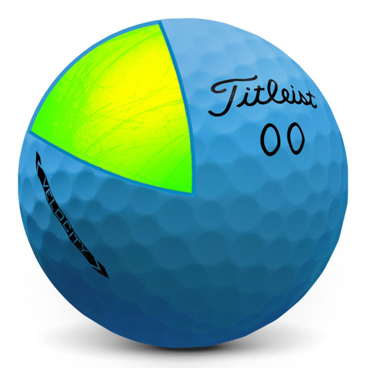 TITLEIST 2022 VELOCITY DOZEN MATTE BLUE DOUBLE DIGITS