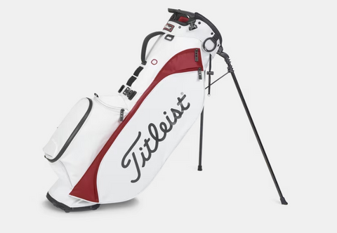 TITLEIST PLAYERS 4 STAND BAG WHITE/DARK RED - Par-Tee Golf