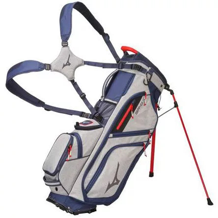 MIZUNO BR-DX 14-WAY HYBRID STAND BAG  HEATHERED GREY/NAVY - Par-Tee Golf