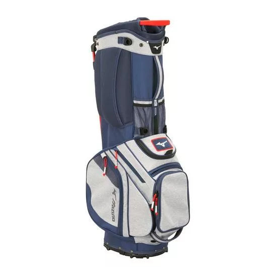 MIZUNO BR-DX 14-WAY HYBRID STAND BAG  HEATHERED GREY/NAVY - Par-Tee Golf