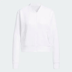 ADIDAS W 23SS KNIT GOLF BOMBER JACKET WHITE