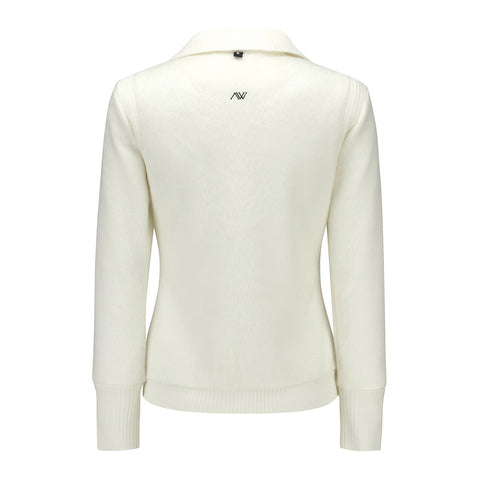 ANEW 22FW WOMEN KNIT COLLARED LONG SLEEVE