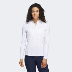 ADIDAS WOMEN 23SS QUARTER-ZIP LONG SLEEVE GOLF POLO SHIRT