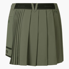 DESCENTE FW22 WOMEN UNBALANCED PLEATED SKIRT