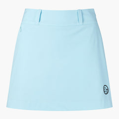 DESCENTE 23SS W CARTOON A LINE TRANSFORMED PLEATS SKIRT BLUE