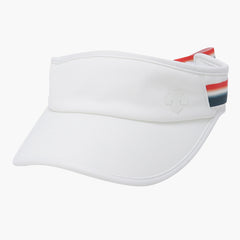 DESCENTE 23SS W CARTOON RIBBON SUNVISOR WHITE