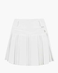 FairLiar 23SS Highwaist Pleats Skirt with Floral Belt