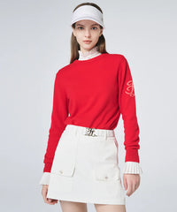 FAIRLIAR FW22 LOGO BELT SET SKIRT WHITE