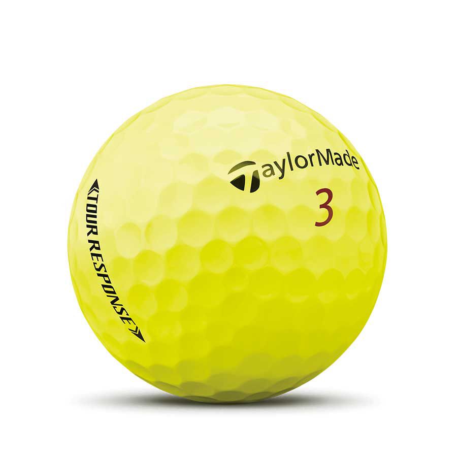 TAYLORMADE 2022 TOUR RESPONSE GOLF BALLS DOZEN PACK (YELLOW)