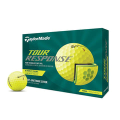 TAYLORMADE 2022 TOUR RESPONSE GOLF BALLS DOZEN PACK (YELLOW)