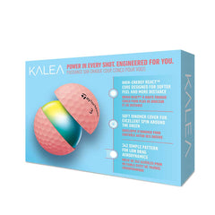 TAYLORMADE 2022 KALEA GOLF BALLS DOZEN PACK (PEACH)