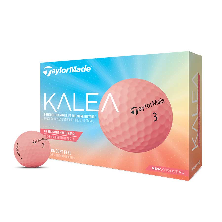 TAYLORMADE 2022 KALEA GOLF BALLS DOZEN PACK (PEACH)