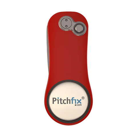 PITCHFIX XL 3.0 DIVOT TOOL RED - Par-Tee Golf