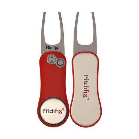 PITCHFIX XL 3.0 DIVOT TOOL RED - Par-Tee Golf