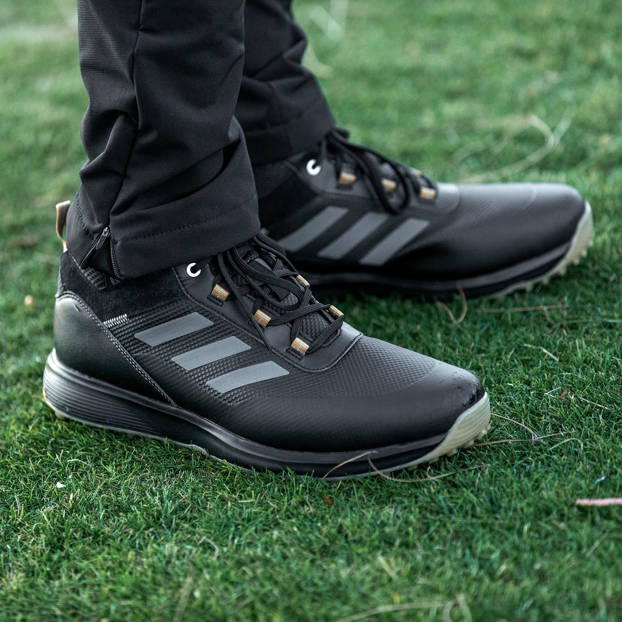 Adidas MENS S2G MID RAIN GOLF SHOES 9.5M Black