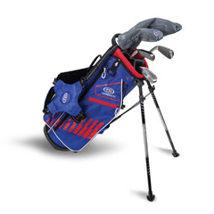 US KIDS 2021 UL51 5-CLUB STAND SET BLUE/RED/WHITE BAG