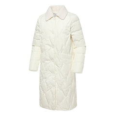 W.ANGLE SS22 WOMEN CF KNIT LONG DOWN JACKET WHITE