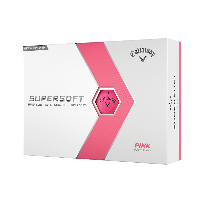 CALLAWAY 2023 SUPERSOFT GOLF BALLS (PINK)