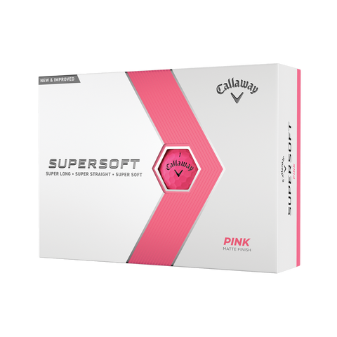 CALLAWAY 2023 SUPERSOFT GOLF BALLS (PINK)