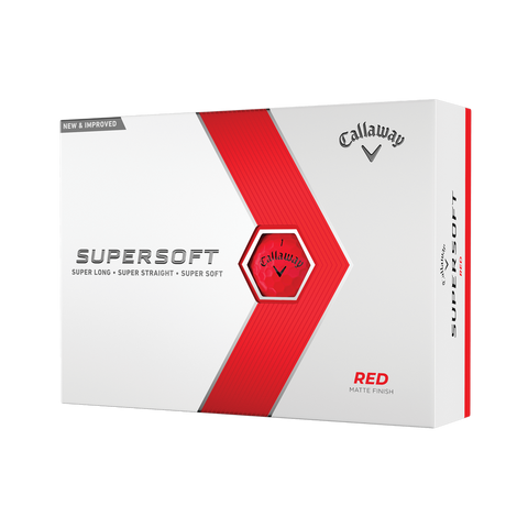 CALLAWAY 2023 SUPERSOFT GOLF BALLS (RED)