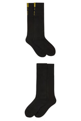 PORT MAYNE S22 WOMEN LUD KNEE SOCKS OSFA BLK-BLACK