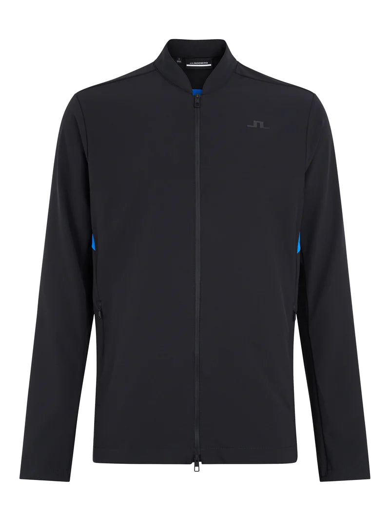 J.LINDEBERG S22 MEN KV HYBRID GOLF JACKET BLACK