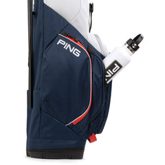 PING HOOFER LITE 231C STAND BAG NAVY/PLATINUM/RED