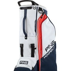 PING HOOFER LITE 231C STAND BAG NAVY/PLATINUM/RED