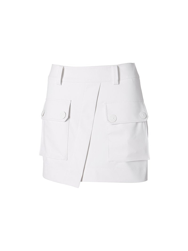 W.ANGLE FW22 WOMEN OUT POCKET CULOTTES OFF WHITE