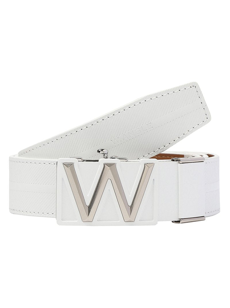 W.ANGLE FW22 MEN BUCKLE AUTOMATIC BELT FREE WHITE