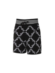 W.ANGLE 23SS WOMEN KNIT SHORTS BLACK