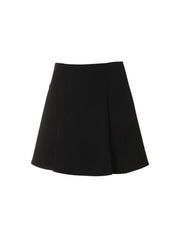 W.ANGLE 23SS WOMEN RAINBOW FLARE SKIRT BLACK