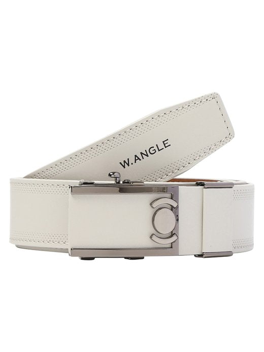 W.ANGLE FW22 MEN SIMPLE COLOR MATCHING AUTOMATIC BELT FREE L/BEIGE