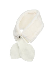 W.ANGLE FW22 WOMEN FUR SCARF OFF WHITE FREE