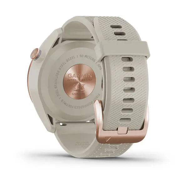 GARMIN APPROACH S42 GPS WATCH ROSE GOLD WITH LIGHT SAND BAND