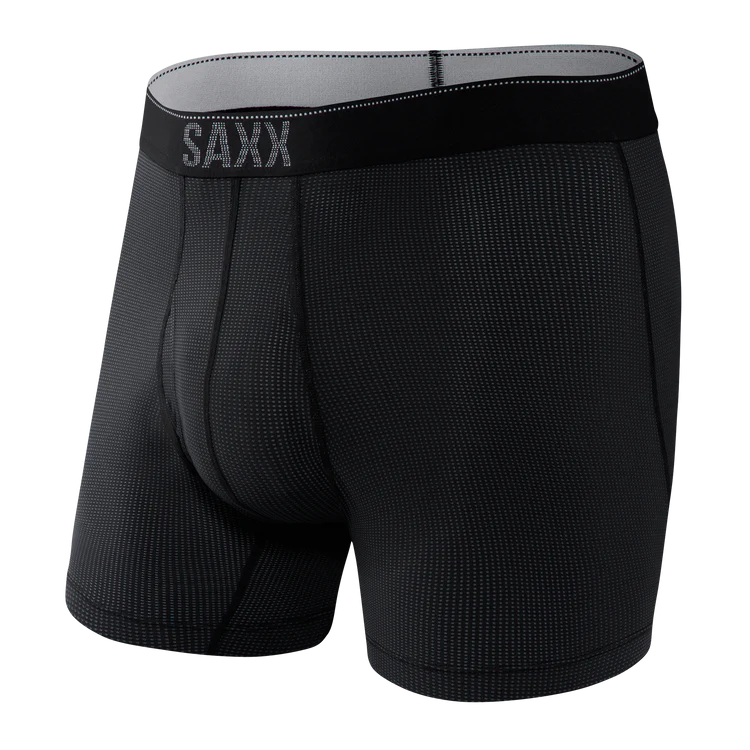 SAXX QUEST Quick Dry Mesh Boxer Brief BLACK