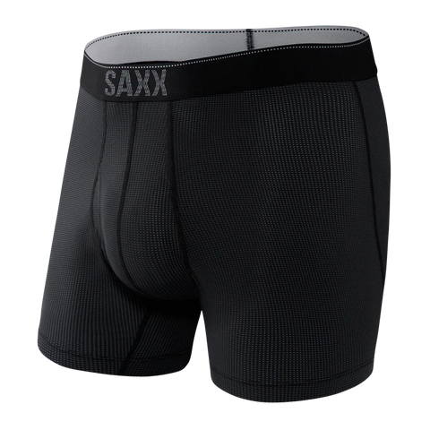 SAXX QUEST Quick Dry Mesh Boxer Brief BLACK