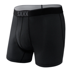 SAXX QUEST Quick Dry Mesh Boxer Brief BLACK